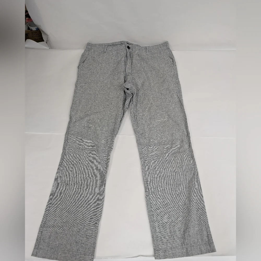 36x32 Banana Republic Linen Cotton Blend Light Gray Trousers [180]